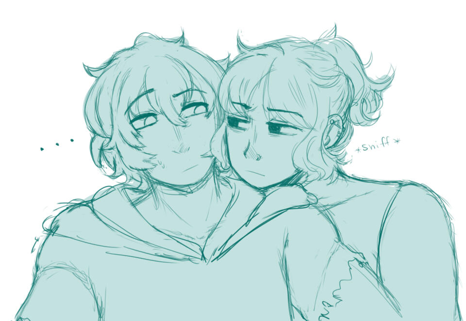 Simple sketch and flat color