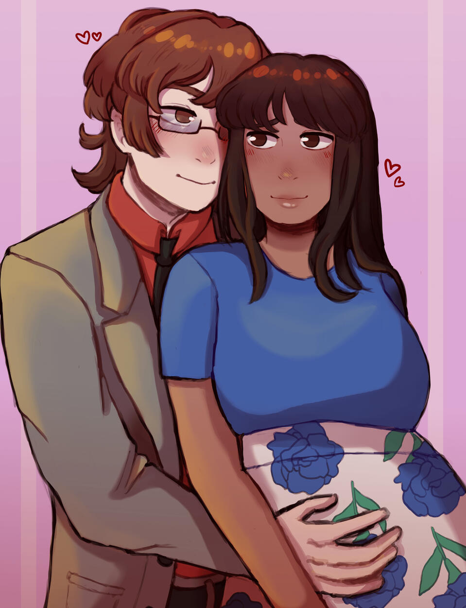 sketchy lineart + simple shading